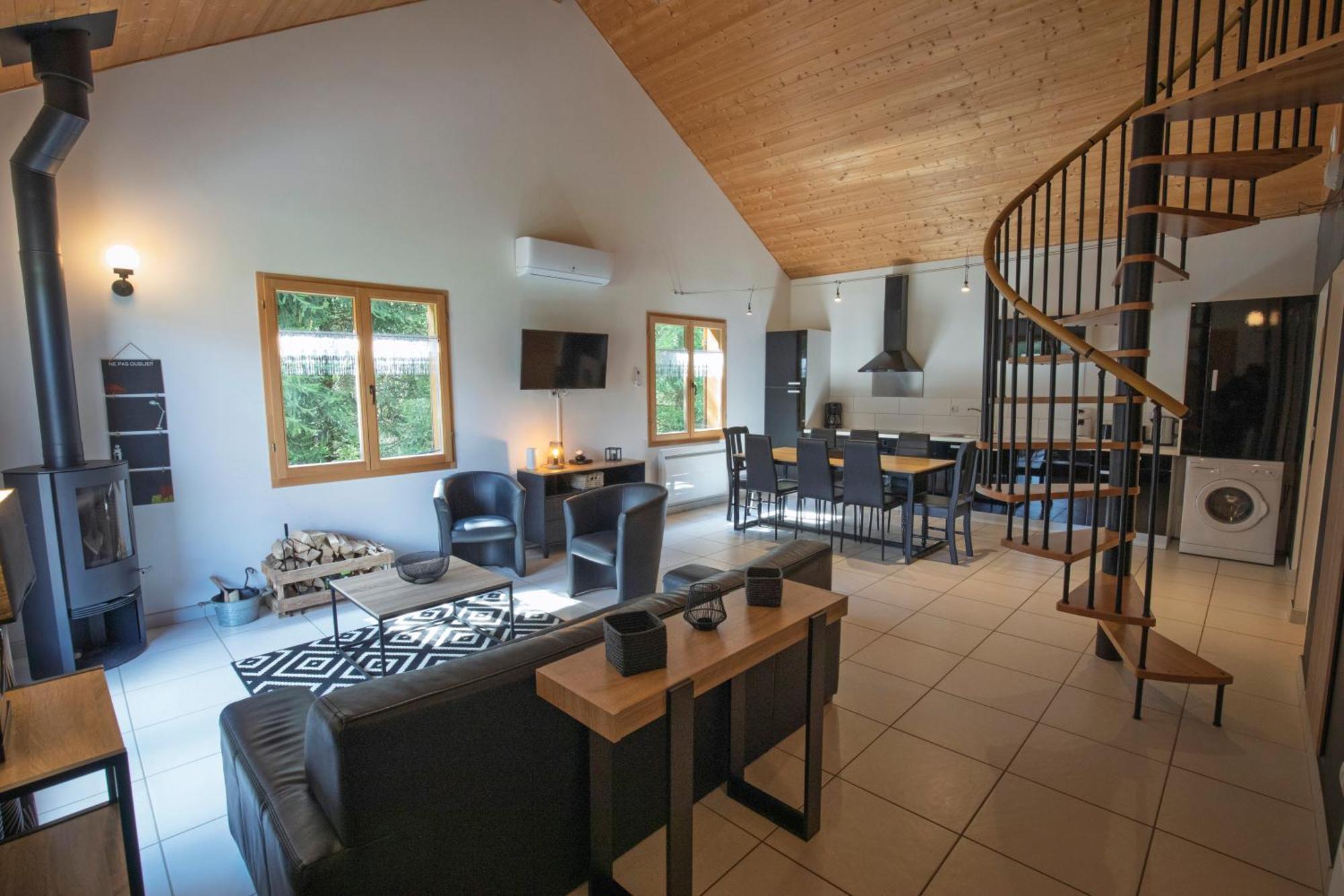 Chalet De Charme Le Contemporain Ney Esterno foto